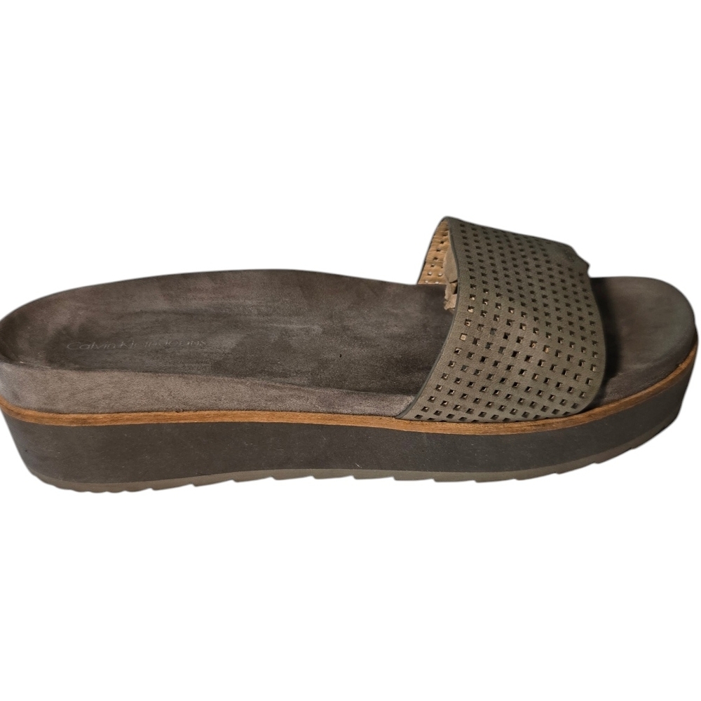 Calvin Klein Women's Slide Sandals - Brown